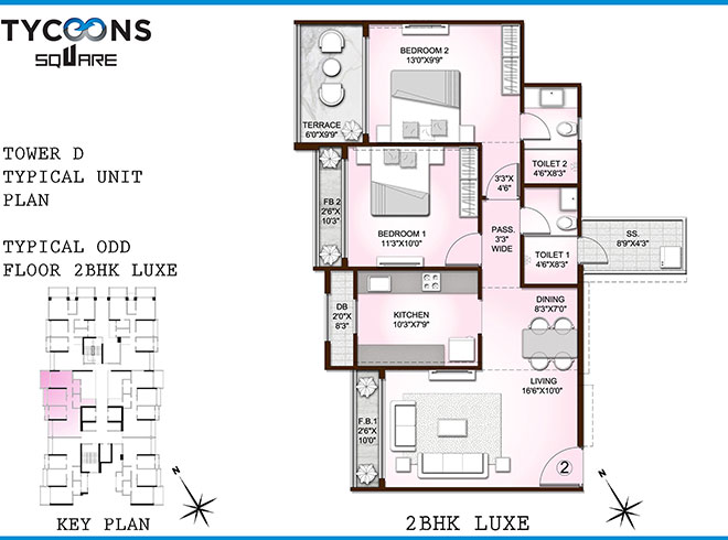 Tycoons Square Kalyan West, 1 & 2 BHK Premium Apartments in Tycoons Square.